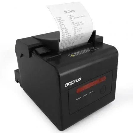 Impresora de Tickets Approx appPOS80WIFI+LAN/ Térmica/ Ancho papel 58 y 80mm/ USB-WiFi-LAN-RS232-RJ11/ Negra - PixelPlaza