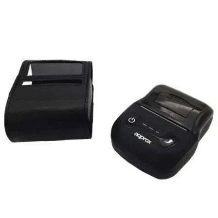 Impresora de Tickets Approx appPOS58PORTABLE+/ Térmica/ Ancho papel 58mm/ USB-Bluetooth/ Negra - PixelPlaza