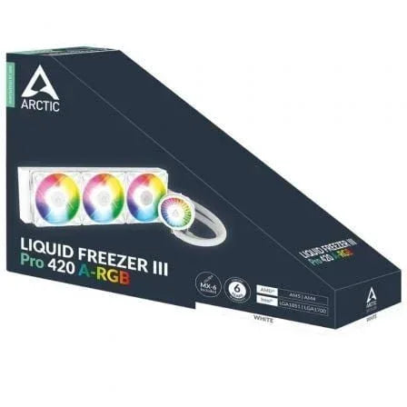 Sistema de Refrigeración Líquida Arctic Liquid Freezer III Pro 420 A-RGB/ Blanco - PixelPlaza