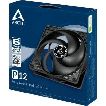 Ventilador Arctic P12/ 12cm/ Negro - PixelPlaza