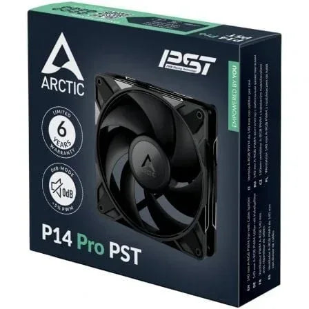 Ventilador Arctic P14 PWM PST/ 14cm/ Negro - PixelPlaza