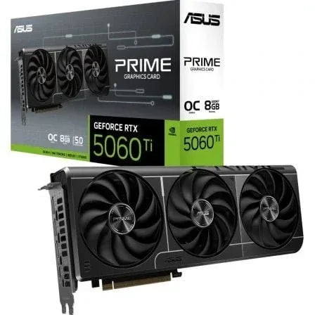 Tarjeta Gráfica Asus Prime GeForce RTX 5060 Ti OC Edition/ 8GB GDDR7 - PixelPlaza