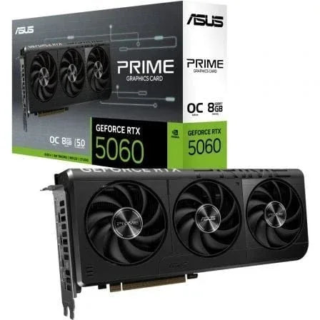 Tarjeta Gráfica Asus Prime GeForce RTX 5060 OC Edition/ 8GB GDDR7 - PixelPlaza
