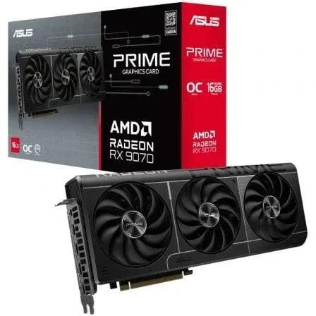 Tarjeta Gráfica Asus Prime Radeon RX 9070 OC Edition/ 16GB GDDR6 - PixelPlaza