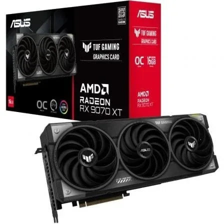 Tarjeta Grßfica Asus TUF Gaming Radeon RX 9070 XT OC/ 16GB GDDR6 - PixelPlaza