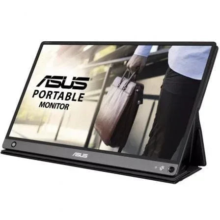 Monitor Portátil Asus ZenScreen Go MB16AHP 15.6"/ Full HD/ Multimedia/ Plata y Negro - PixelPlaza