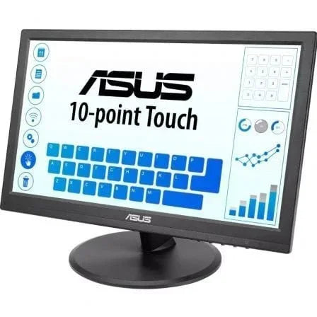 Monitor Profesional Táctil Asus VT169HE 15.6"/ Full HD/ Negro - PixelPlaza