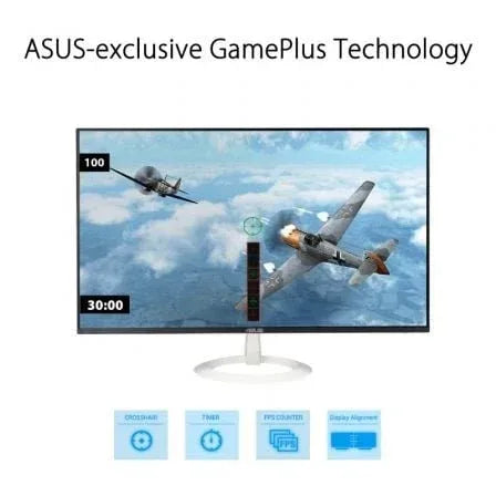 Monitor Polivalente Asus VZ24EHF-W 23.8"/ Full HD/ Blanco - PixelPlaza