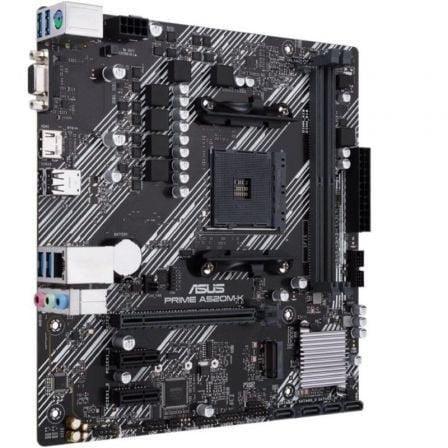 Placa Base Asus Prime A520M-K Socket AM4/ DDR4/ PCIe 3.0/ Micro ATX - PixelPlaza