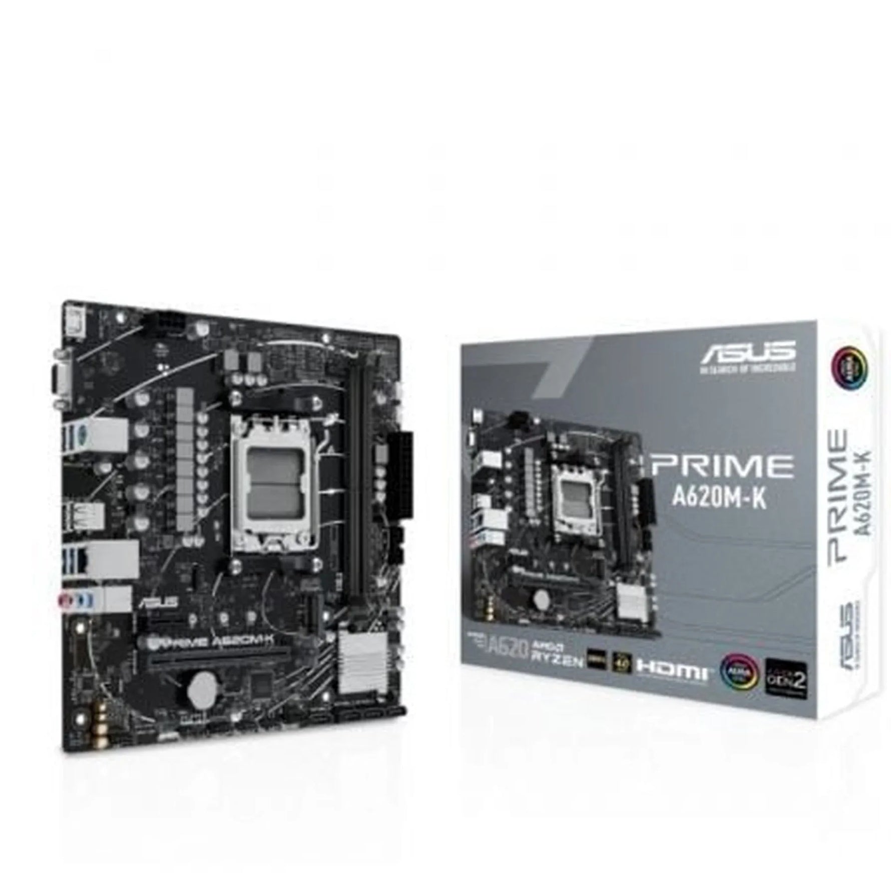 Placa Base Asus Prime A620M-K Socket AM5/ DDR5/ PCIe 4.0/ Micro ATX - PixelPlaza