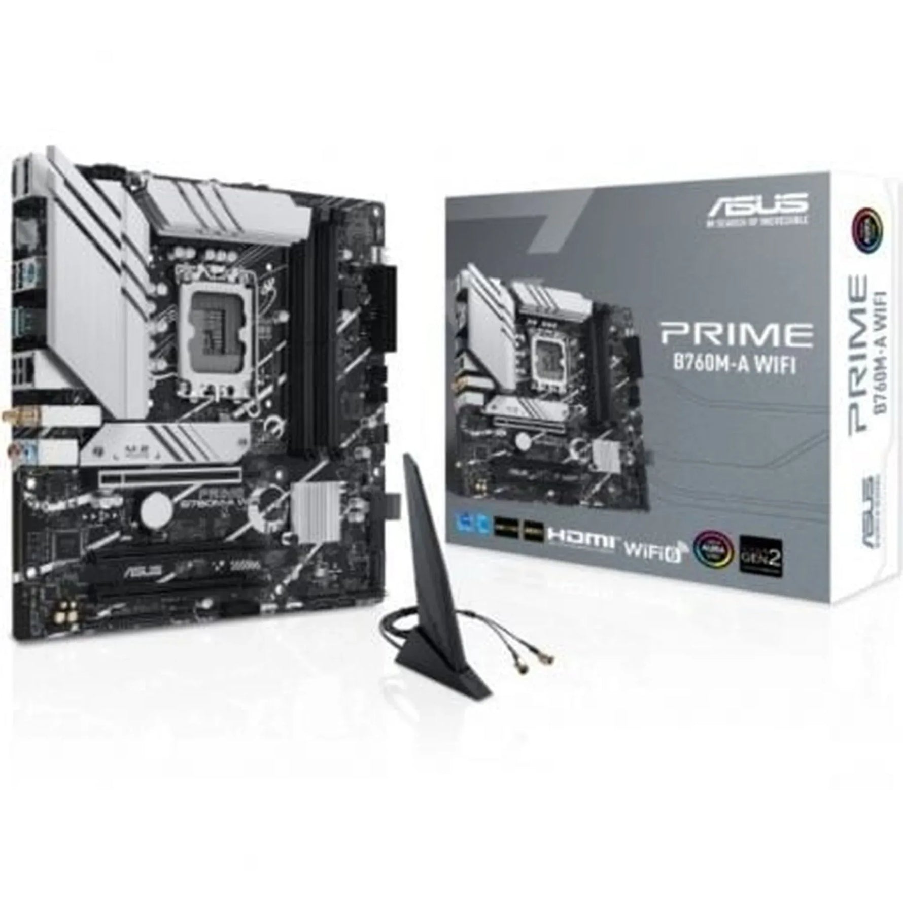 Placa Base Asus Prime B760M-A WIFI Socket 1700/ DDR5/ PCIe 4.0/ Micro ATX - PixelPlaza