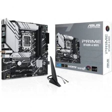 Placa Base Asus PRIME B760M-A WIFI Socket 1700/ DDR5/ PCIe 4.0/ Micro ATX - PixelPlaza