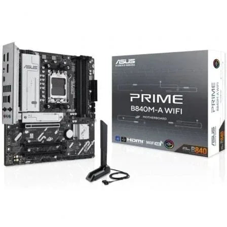 Placa Base Asus PRIME B840M-A WIFI Socket AM5/ DDR5/ PCIe 4.0/ Micro ATX - PixelPlaza