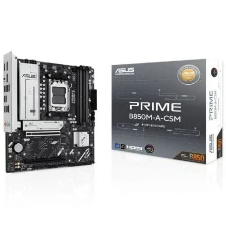 Placa Base Asus PRIME B850M-A-CSM Socket AM5/ DDR5/ PCIe 5.0/ Micro ATX - PixelPlaza