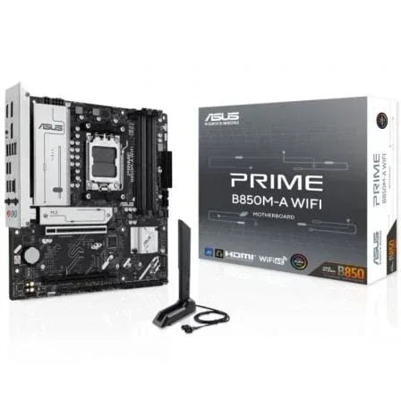 Placa Base Asus PRIME B850M-A WIFI Socket AM5/ DDR5/ PCIe 5.0/ Micro ATX - PixelPlaza