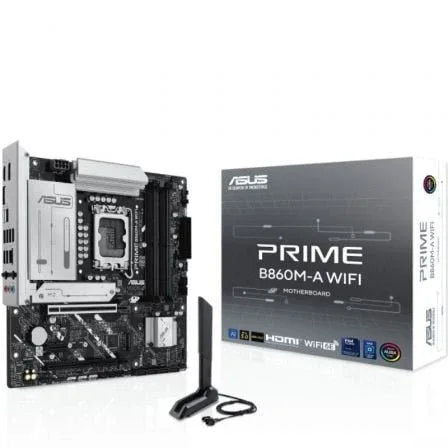 Placa Base Asus PRIME B860M-A WIFI Socket 1851/ DDR5/ PCIe 5.0/ Micro ATX - PixelPlaza