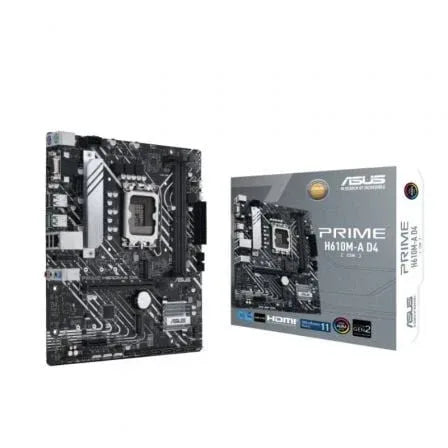 Placa Base Asus Prime H610M-A D4-CSM/ Socket 1700/ DDR4/ PCIe 4.0/ Micro ATX - PixelPlaza