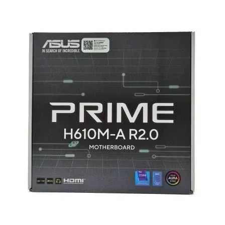 Placa Base Asus Prime H610M-A R2.0/ Socket 1700/ DDR5/ PCIe 4.0/ Micro ATX - PixelPlaza