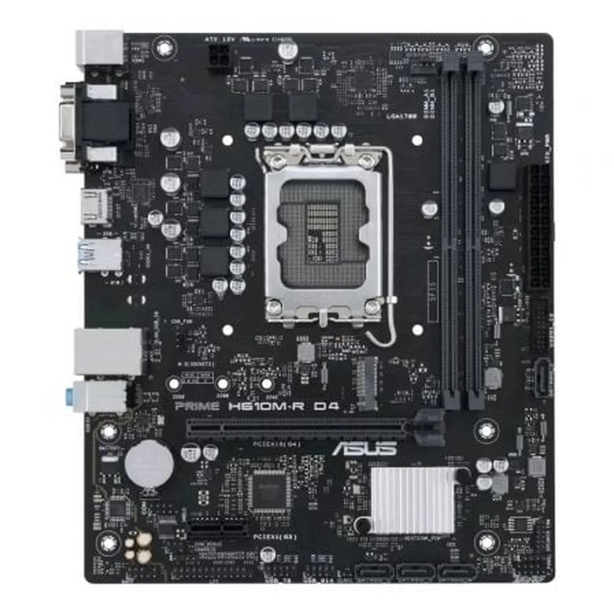 Placa Base Asus Prime H610M-R D4 Socket 1700/ DDR4/ PCIe 4.0/ Micro ATX/ Bulk - PixelPlaza