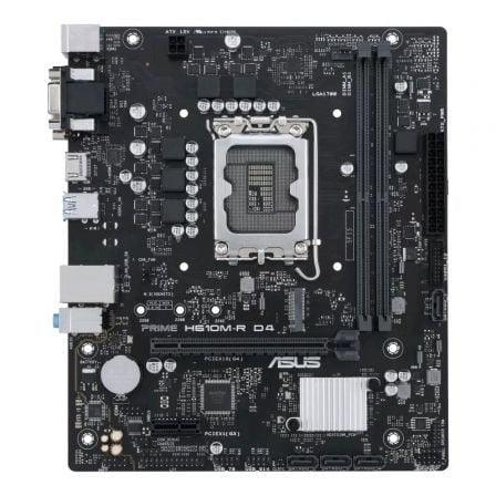 Placa Base Asus Prime H610M-R D4 Socket 1700/ DDR4/ PCIe 4.0/ Micro ATX/ Bulk - PixelPlaza
