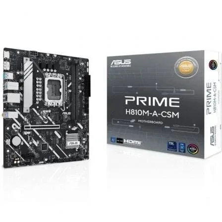 Placa Base Asus PRIME H810M-A-CSM Socket 1851/ DDR5/ PCIe 4.0/ Micro ATX - PixelPlaza