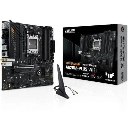 Placa Base Asus TUF GAMING A620M-PLUS WiFi Socket AM5/ DDR5/ PCIe 4.0/ Micro ATX - PixelPlaza
