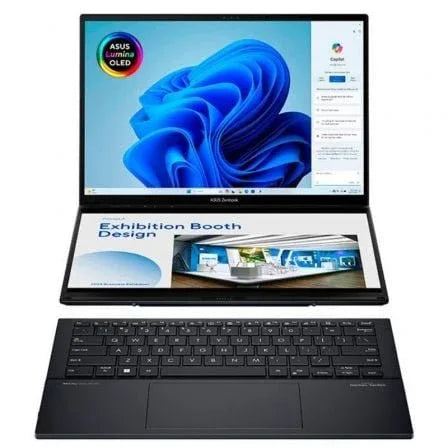 Portátil Convertible Asus ZenBook Duo OLED UX8406CA-PZ152W Intel Core Ultra 9-285H/ 32GB/ 1TB SSD/ 14"+14" Táctil/ Win11 - PixelPlaza