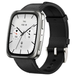 Amazfit Active 2 Square Correa Cuero Negro 1,75 pulgadas AMOLED NFC 19 días +160 deportes 5ATM Smartwatch