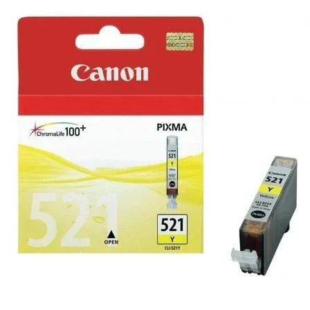 Cartucho de Tinta Original Canon CLI-521Y/ Amarillo - PixelPlaza