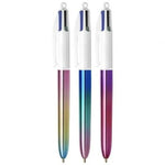Caja de Bolígrafos de Tinta de Aceite Retráctil Bic 4 Colours Gradient 511030/ 3 unidades/ 4 Colores de Tinta/ Cuerpo Color Gradiente - PixelPlaza