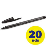Caja de Bolígrafos de Tinta de Aceite Bic Cristal Exact Ultrafine 992603/ 20 unidades/ Negros - PixelPlaza