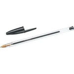 Caja de Bolígrafos de Tinta de Aceite Bic Cristal Original 8373639/ 50 unidades/ Negros - PixelPlaza