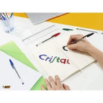 Caja de Bolígrafos de Tinta de Aceite Bic Cristal Original 516345/ 5 unidades/ Negros - PixelPlaza