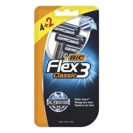 Cuchilla de Afeitar Bic Flex3 Classic/ 6 uds - PixelPlaza