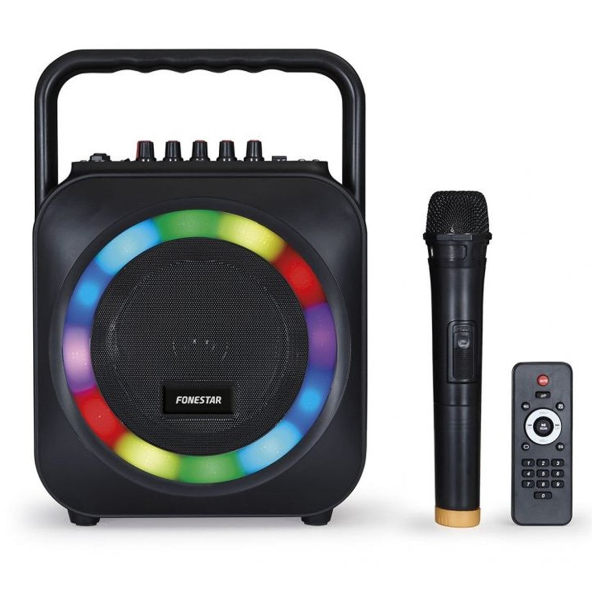 Altavoz portatil fonestar box - 35led bluetooth karaoke