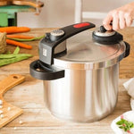 Olla a Presión Tekna A185602/ Ř22cm/ 6L/ Acero Inoxidable/ Apta para Inducción - PixelPlaza