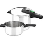 Olla a Presión Rápida Monix Quick M560005/ Ø22cm/ 4+6L/ Acero Inoxidable - PixelPlaza