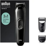 Afeitadora Braun All in One 3 en 1 Style Kit Series 3/ con batería/ 2 Accesorios - PixelPlaza