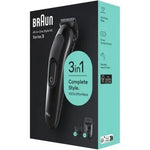 Afeitadora Braun All in One 3 en 1 Style Kit Series 3/ con batería/ 2 Accesorios - PixelPlaza