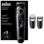 Afeitadora Braun BeardTrimmer Series 3 BT3411/ con BaterŪa/ 2 Accesorios