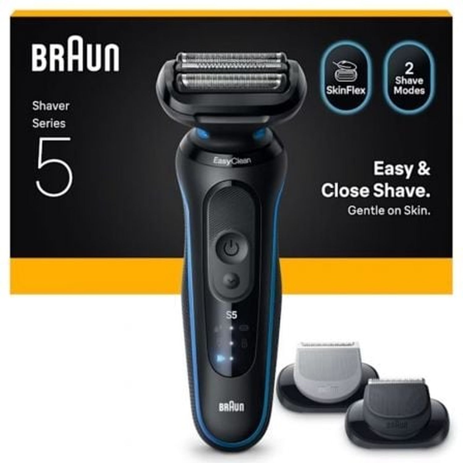 Afeitadora Braun Series 5 52-B1650S/ con BaterŪa/ 2 Accesorios