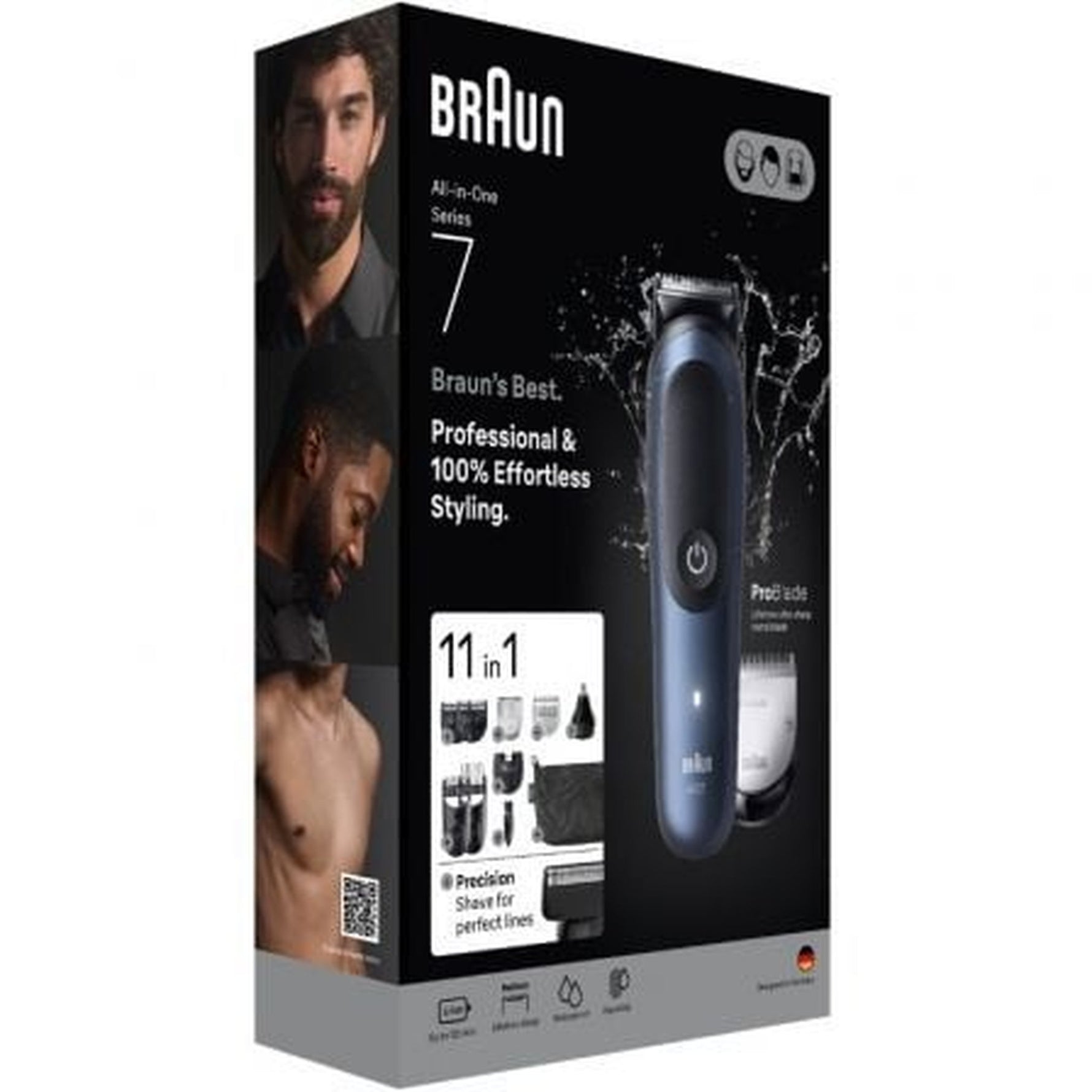 Afeitadora Braun All in One Series 7 AIO7540 11 en 1/ con baterŪa/ 11 Accesorios