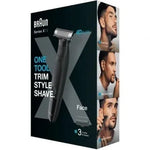 Recortadora Braun Serie X XT3100/ con Batería/ 3 Accesorios - PixelPlaza