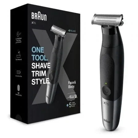 Afeitadora Braun Wet and Dry Serie X XT5100/ con Batería/ 6 Accesorios - PixelPlaza