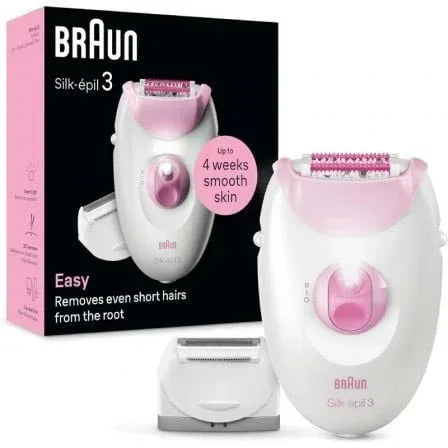 Depiladora Braun Silk Epil Series 3 3-031/ Con Cable/ 3 Accesorios - PixelPlaza