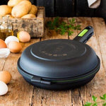 Sartén Dupla para Tortillas Bra Prior A121466/ Ø20cm/ Aluminio fundido/ Apta para Inducción - PixelPlaza