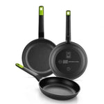 Pack 3 Sartenes Bra Gastro A841202/ Ø20cm/ Ø24cm/ Ø28cm/ Apta para Inducción - PixelPlaza