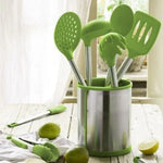 Set 5 Utensilios Bra Prior A197011/ Bote Porta Utensilios/ Espátula/ Cuchara/ Pasta/ Cazo/ Espumadera/ Cucharón - PixelPlaza