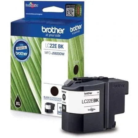 Cartucho de Tinta Original Brother LC-22EBK XL Alta Capacidad/ Negro - PixelPlaza