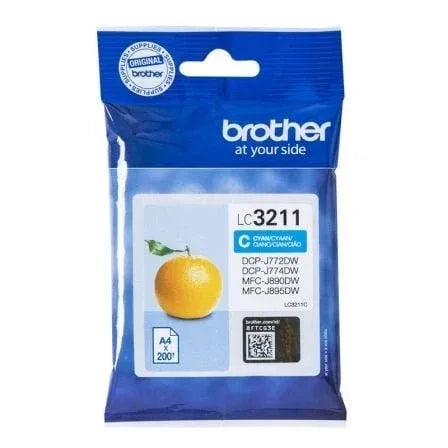Cartucho de Tinta Original Brother LC-3211C/ Cian - PixelPlaza